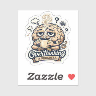 Sticker T-shirt drôle de suranalyse en cours | Relatable