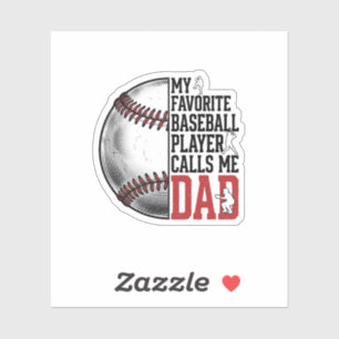 Sticker T-Shirt Graphique de Papa de Baseball Gravure Vint