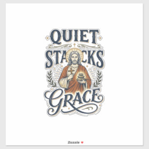 Sticker T-shirt graphique Jésus bibliothécaire Art chrétie