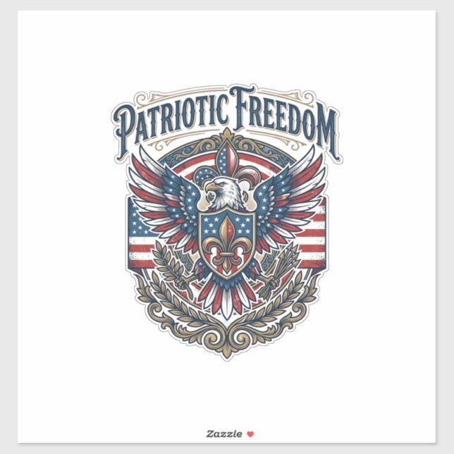 Sticker T-shirt graphique vectoriel de fierté cajun patrio (Feuille)