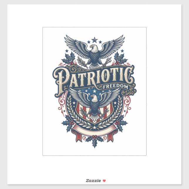 Sticker T-shirt graphique vectoriel de Noël patriotique (2 (Feuille)