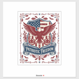 Sticker T-shirt graphique vectoriel d'Halloween patriotiqu