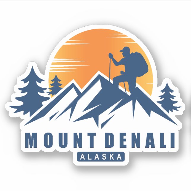 Sticker T-shirt Hike du Mont Denali (Devant)