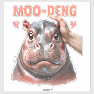 Sticker T-shirt mignon Moo Deng