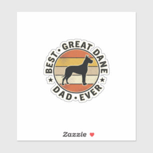Sticker T-shirt pour papa Great Dane Vintage Sunset Amateu