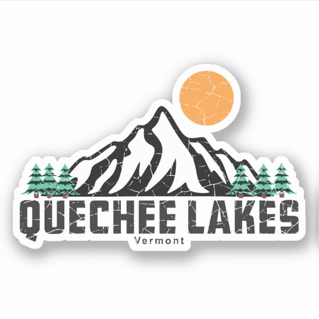 Sticker T-shirt Sunset des lacs Quechee (Devant)