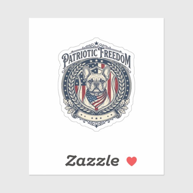Sticker T-shirt vectoriel graphique avec chien bouledogue  (Feuille)