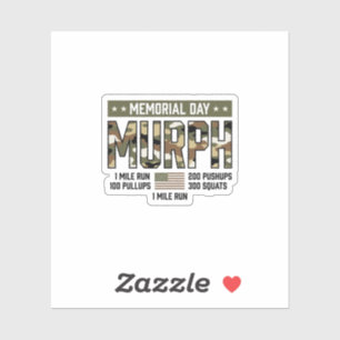 Sticker T-shirt vectoriel vintage pour entraînement Murph