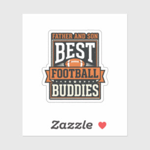 Sticker T-shirt vintage Copains de football père et fils D