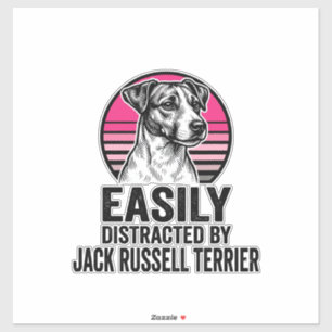 Sticker T-shirt vintage Jack Russell Terrier facilement di