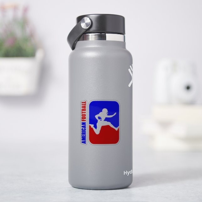 Sticker T-shirts de Football | 3"x 3"- transparent brillan (HydroFlask)