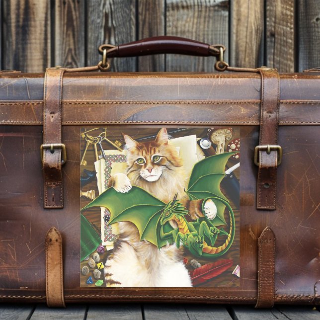 Sticker Table Top Jeu Dragon Chat (Créateur téléchargé)