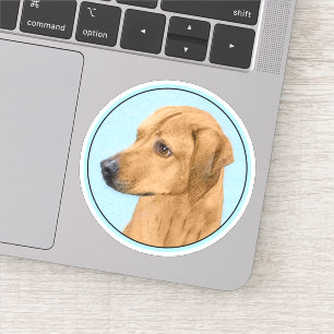 Sticker Tableau Rhodesian Ridgeback - Art Chien original