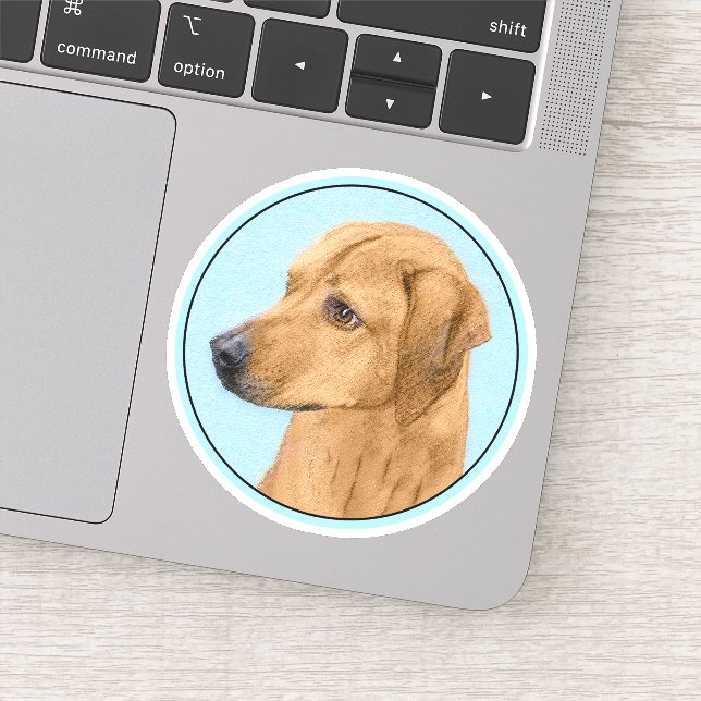 Sticker Tableau Rhodesian Ridgeback - Art Chien original (Détail)