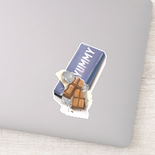 Sticker Tablette de chocolat délicieuse