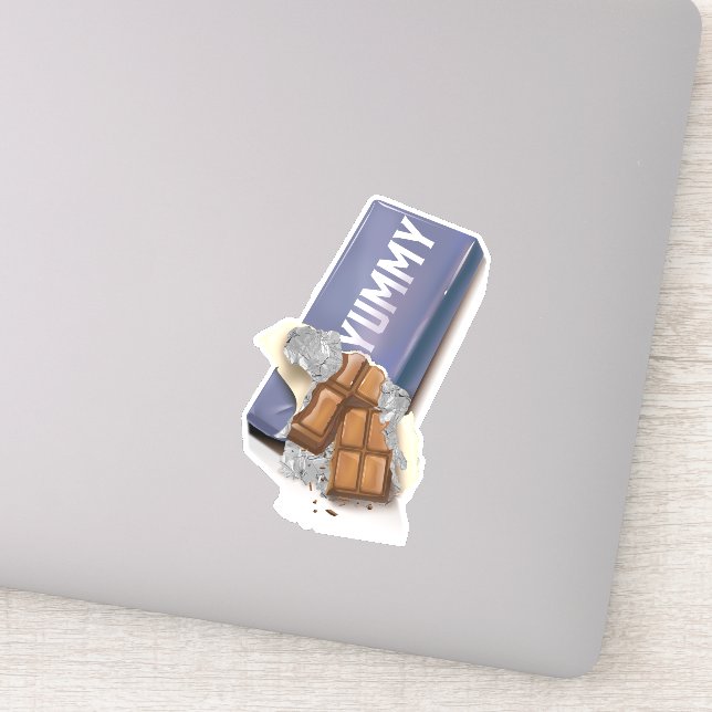 Sticker Tablette de chocolat délicieuse (Détail)