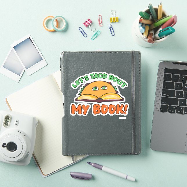 Sticker Taco Bout Mon livre Drôle Auteur Promotion Art (Couverture iPad)