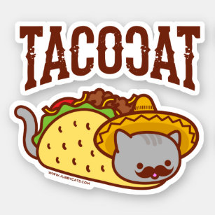 Sticker TACO CAT - "TACOCAT"