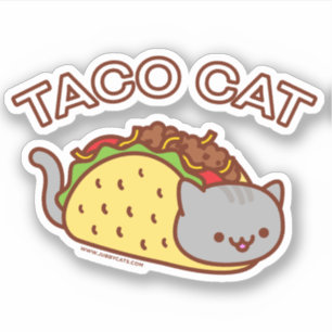 Sticker TACO CAT - "TACOCAT"
