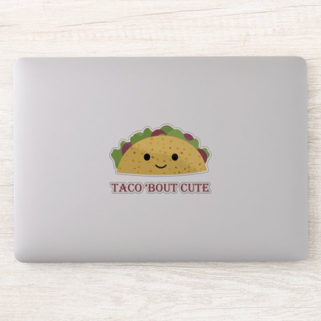 Sticker Taco drôle sur Cute Taco Pun et Cute Kawaii Taco (Ordinateur)