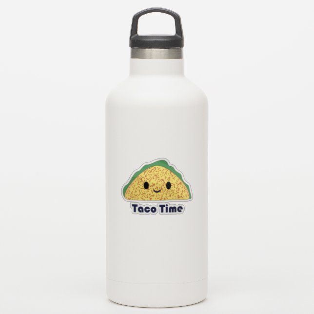 Sticker Taco Time Mignon Kawaii Taco (Gourde)