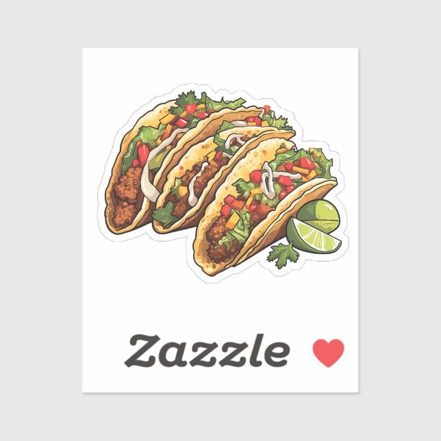 Sticker Tacos de dessin (Feuille)