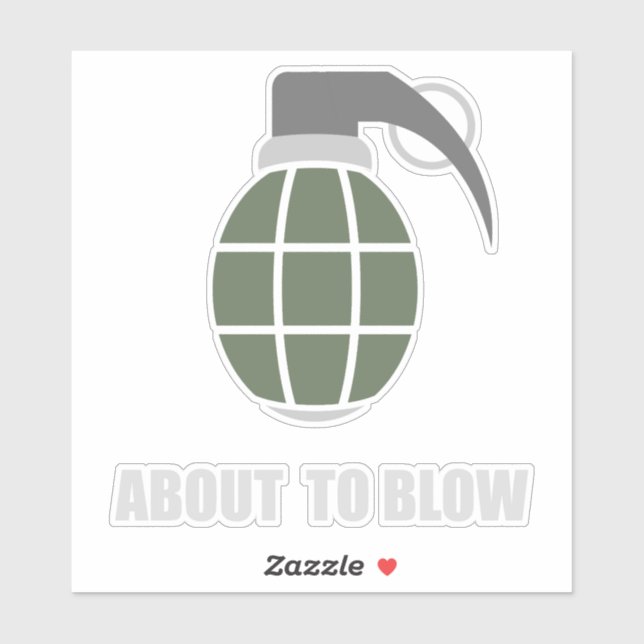 Sticker Tactical Army Grenade (Feuille)