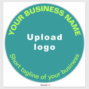 Sticker Tagline d'affaires sur Vert Turquoise Grand Vinyl 