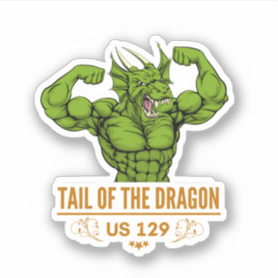 Sticker Tail of the Dragon Deals Gap Motorcycle road trip