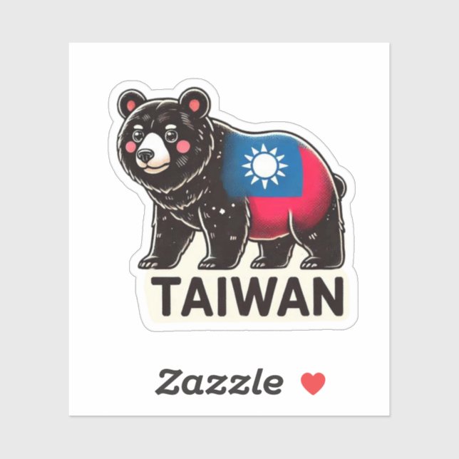 Sticker Taïwan (Feuille)