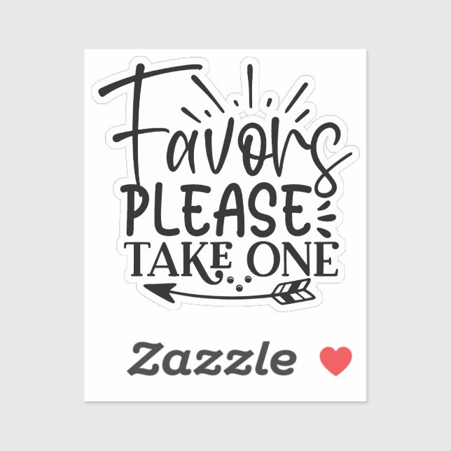 Sticker Take only one (Feuille)