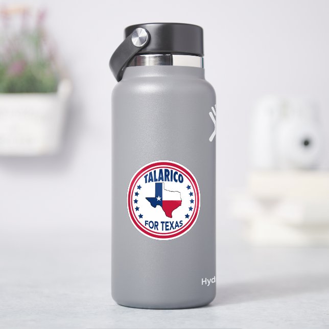 Sticker Talarico pour ordinateur portable Texas Red White  (HydroFlask)