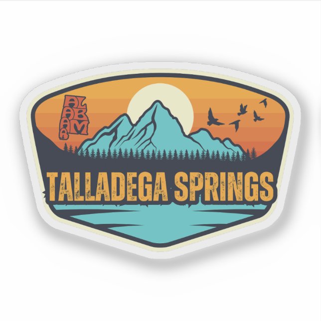 Sticker Talladega Springs, Alabama (Devant)