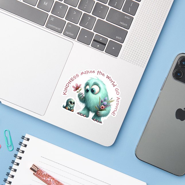 Sticker Tammy : Actes de gentillesse (Ordinateur portable avec iPhone)