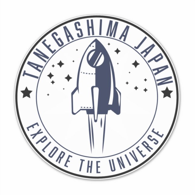 Sticker Tanegashima Japon Explorez l'Univers  (Devant)