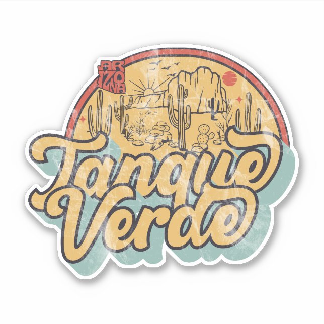 Sticker Tanque Verde, Arizona  (Devant)