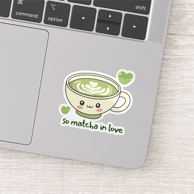 Sticker Tant de Matcha Amoureux Mignon (Détail)