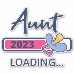 Sticker Tante 2023 Chargement I - Promu À Tante
