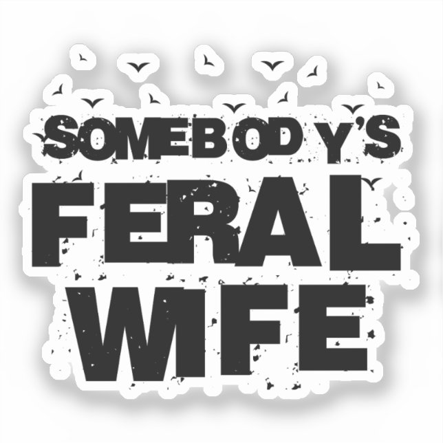 Sticker Tante de Feral - Tante de Blessed Funny Tante (Recto)