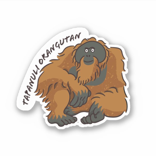 Sticker "Tapanuli Orangutan" (Devant)