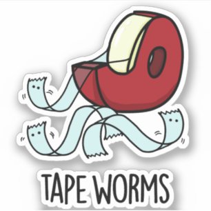 Sticker Tape Vers Drôles de Blagues de Ruban Adhésif 