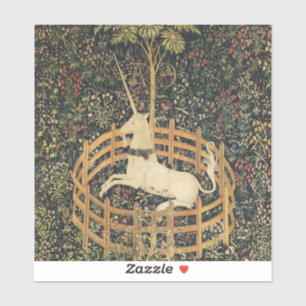 Sticker Tapisseries Unicorne Captivité Tapisserie médiéval