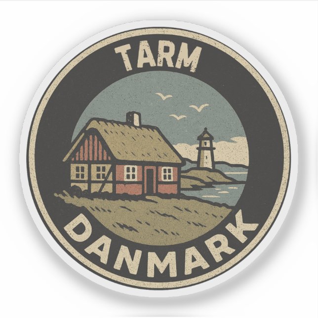 Sticker Tarm, Danemark Danmark  (Devant)