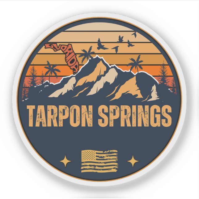 Sticker Tarpon Springs, Floride  (Devant)