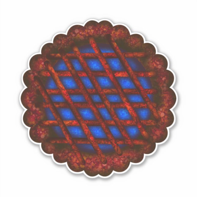 Sticker Tarte aux bleuets (Devant)