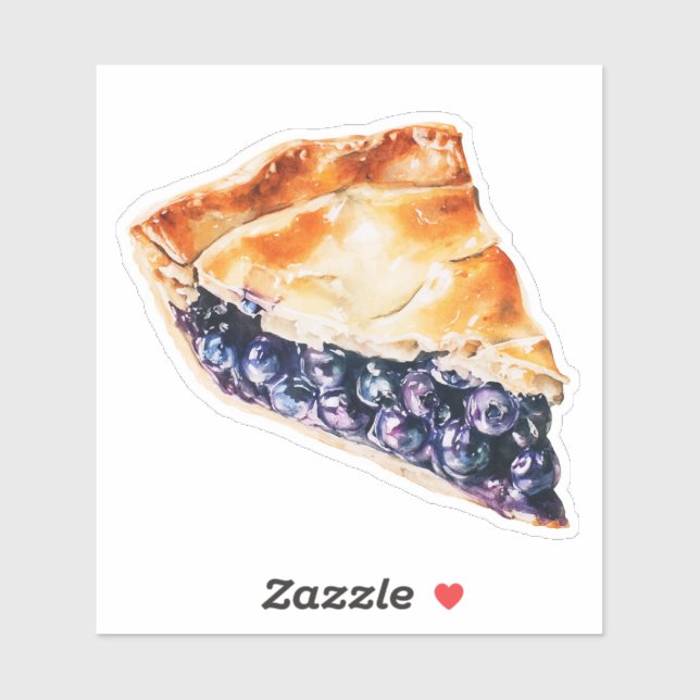 Sticker Tarte aux myrtilles (Feuille)