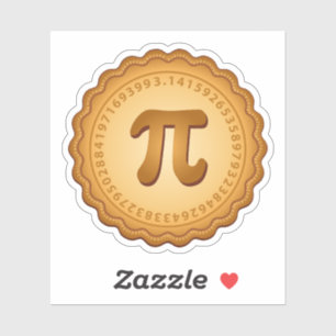 Sticker Tarte avec vinyle de croûte de Pi