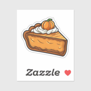 Sticker Tarte pumpkin de dessin animé