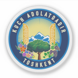 Sticker Tashkent city seal, Uzbekistan