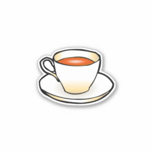 Sticker Tasse de thé
